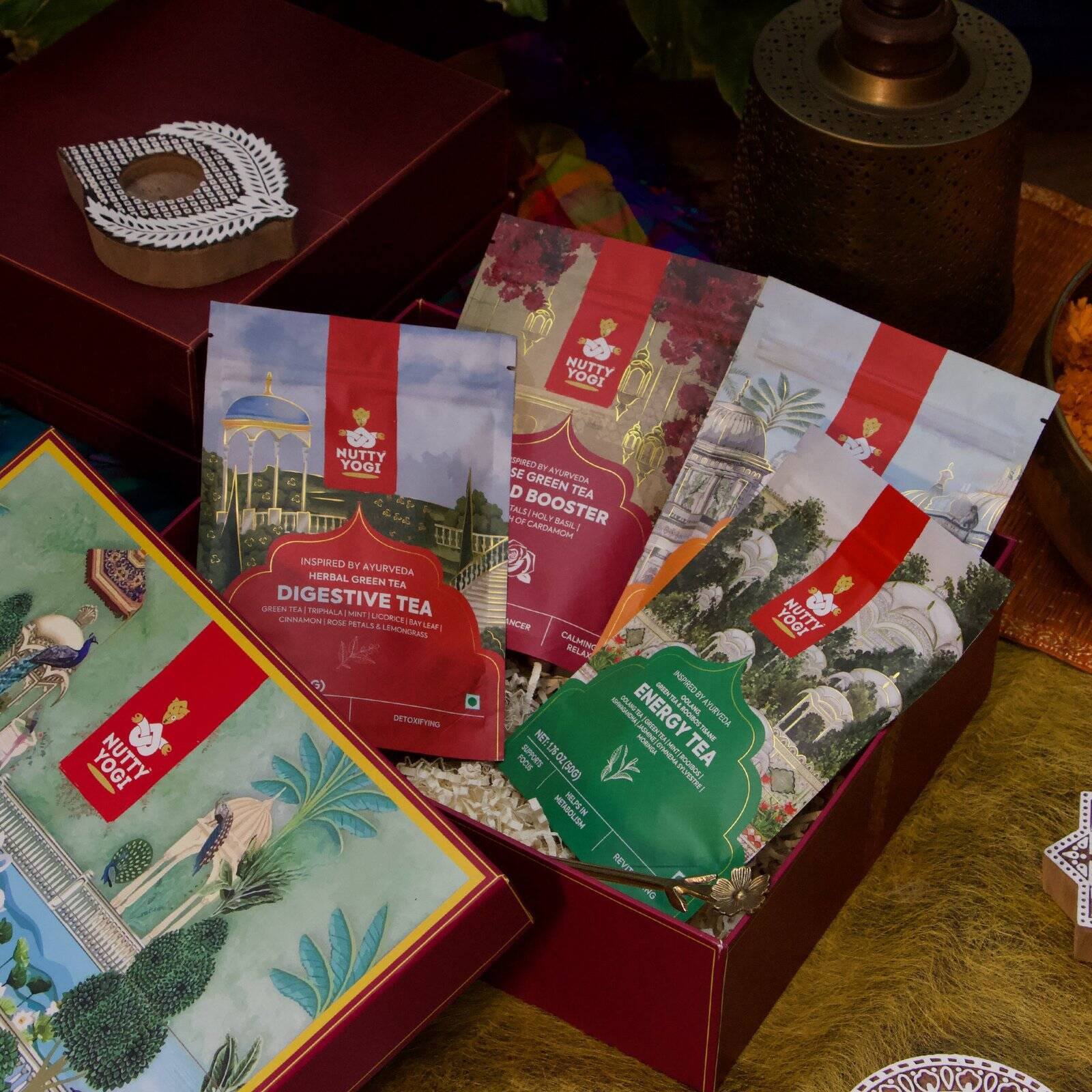 Custom Wellness Gift Box with Brass Tea Strainer - Image 4