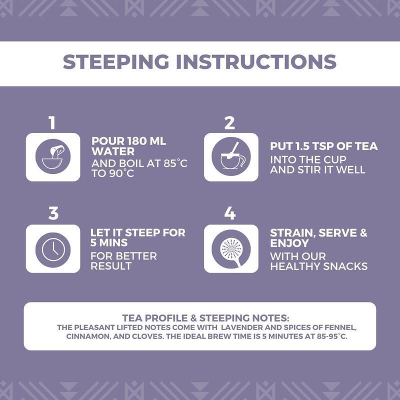 Nutty Yogi - Calm Tea | Lavender & Herbs Tisane - Image 4