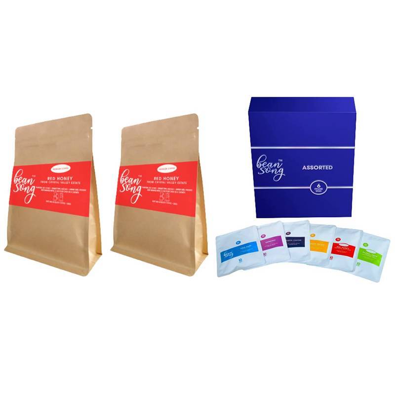 Red Honey Single Estate Coffee – Pack of 2 with FREE Assorted Box of 6 Easy Pour Drip Coffee Bags - Image 2