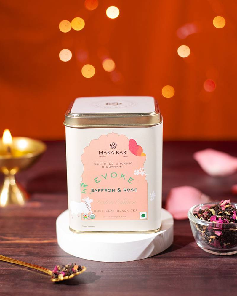Makaibari Festive Pack : Evoke | Black Tea, Saffron & Rose - Image 3