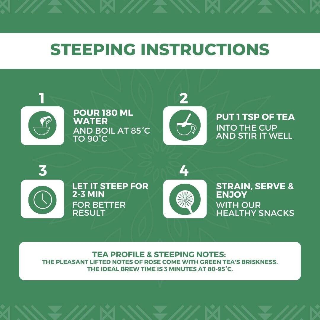 Nutty Yogi - Green Energy Tea | Jasmine, Roobios, Mint and Herbs - Image 3