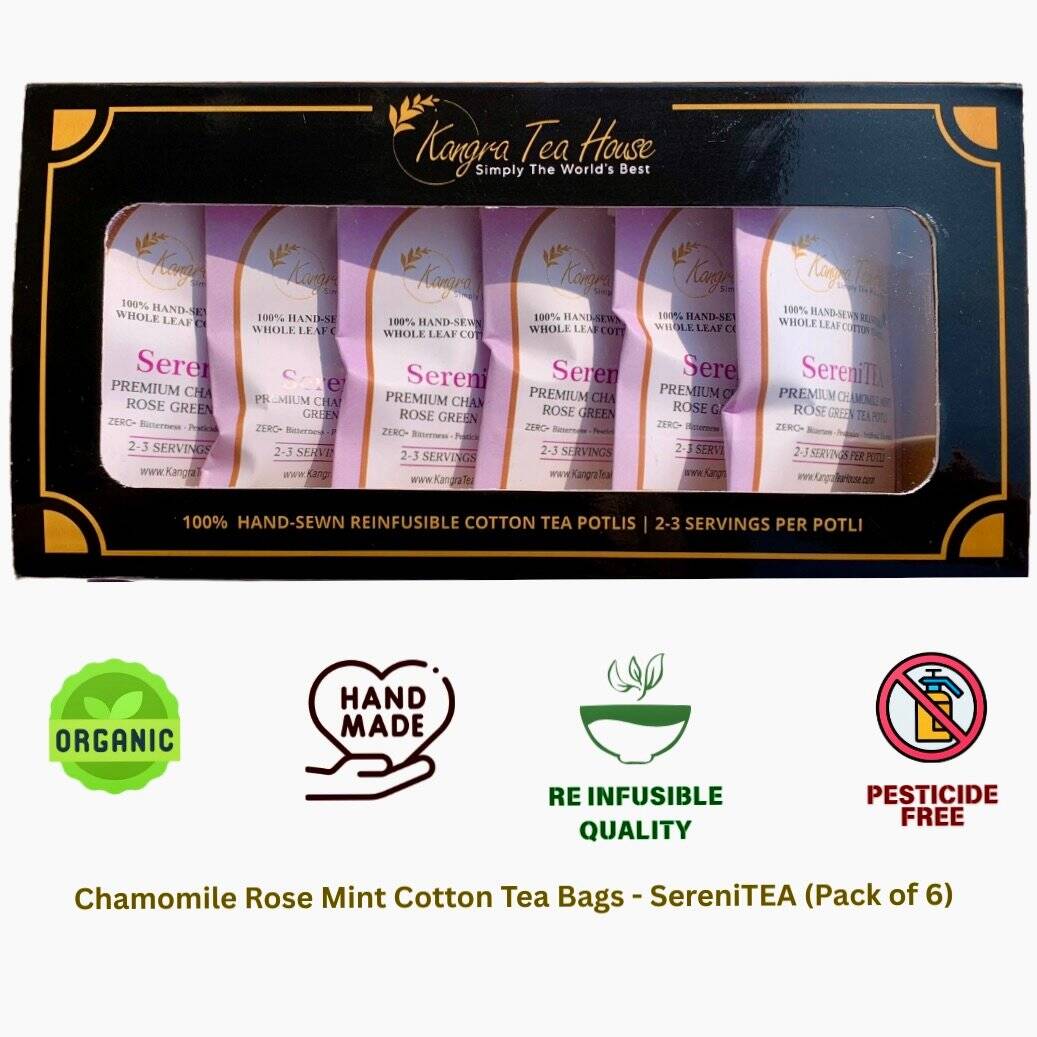 SeriniTEA Chamomile Rose Green Tea Leaves