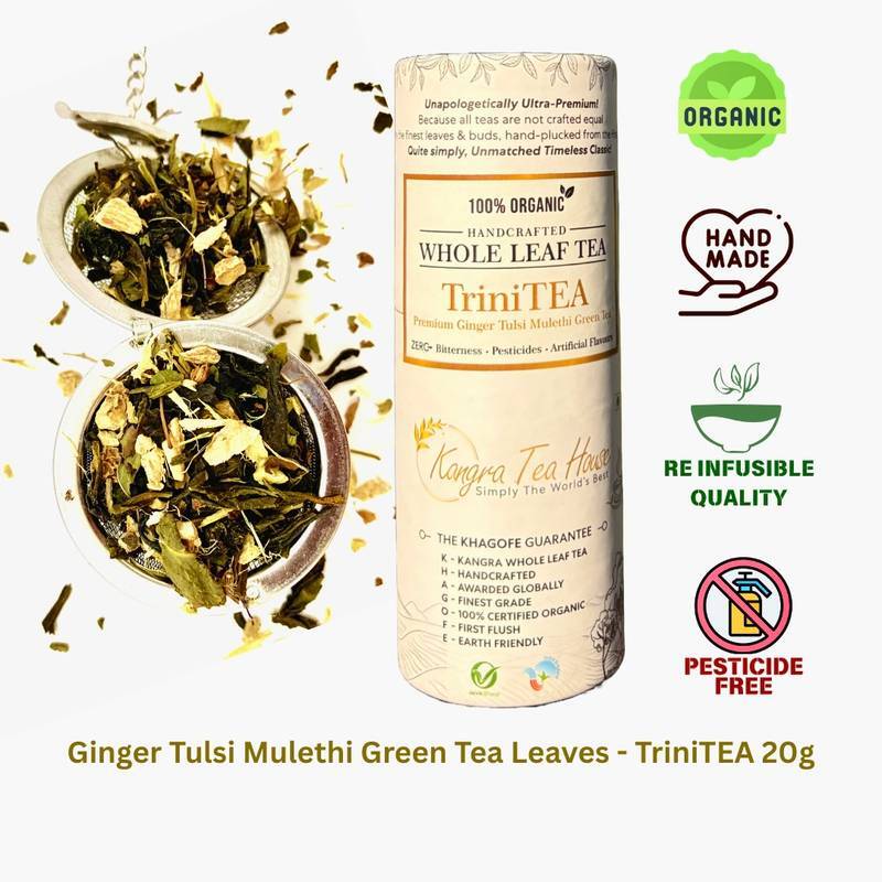 TriniTEA Ginger Tulsi Mulethi Green Tea