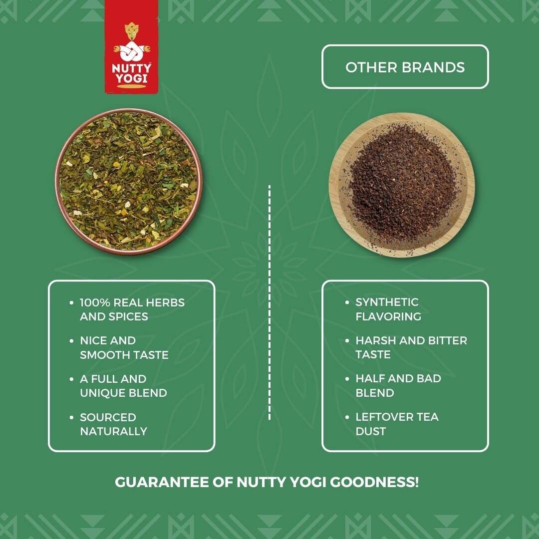 Nutty Yogi - Green Energy Tea | Jasmine, Roobios, Mint and Herbs - Image 4