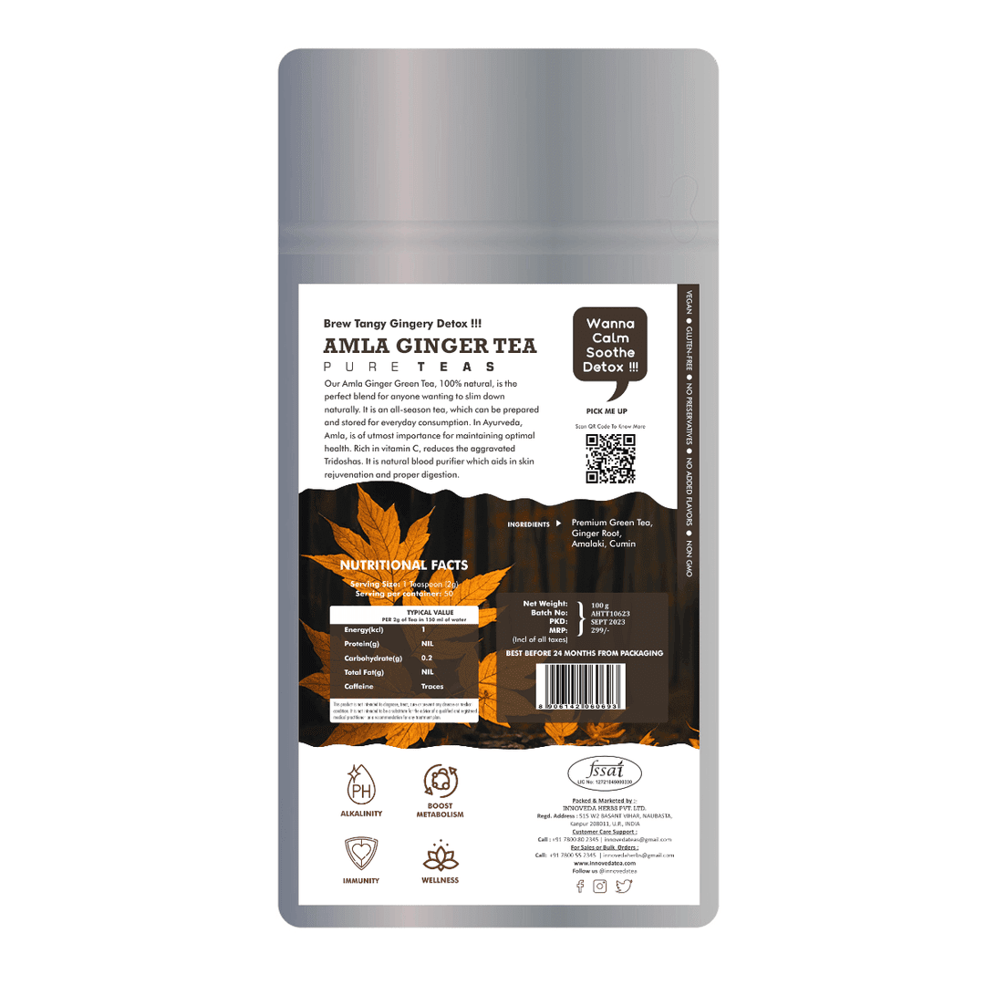 Amla Ginger Green Tea For Digestive Care - Image 4