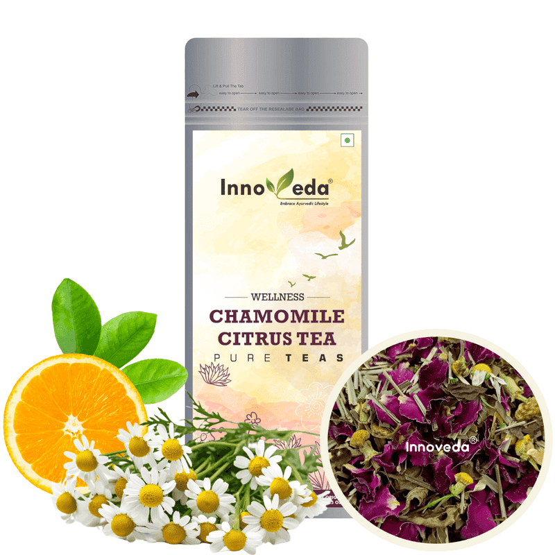 Chamomile Citrus Tea Relieves Stress