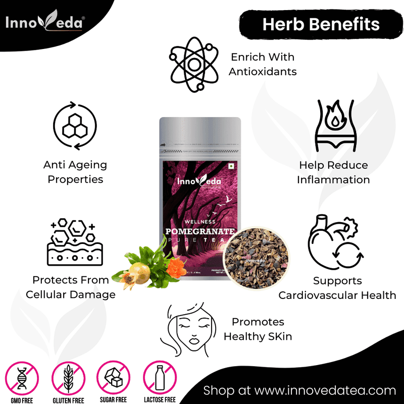 Pomegranate Flower Tea Support Cardiovascular Health - Image 3