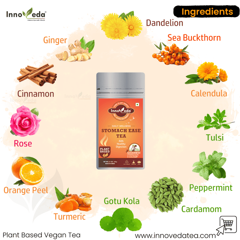 Stomach Ease Tea - Digestion Tea help with Constipation, Bloating & Gas - Image 3