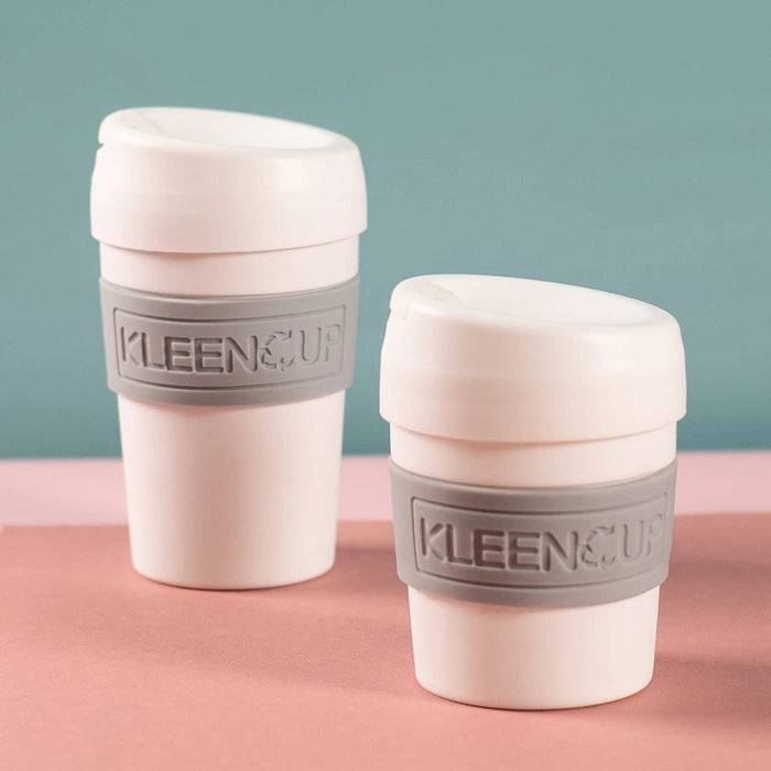 Kleen Cup - Heat Resistant, Recycled White Coffee Cups -- 375ml - Image 2